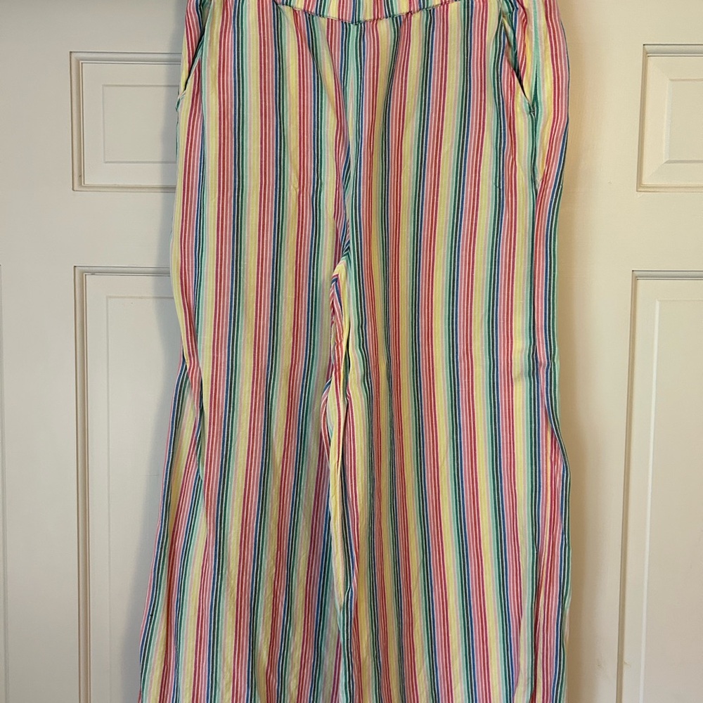 Loft Multicolor Striped Pants - image 1